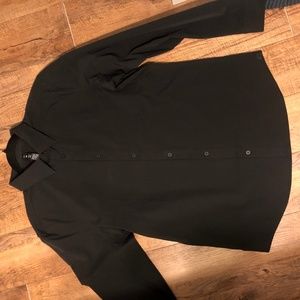 Lululemon New Venture Black Long Sleeve Shirt Large